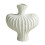 9 Inch White Plastic Glazed Vase 1