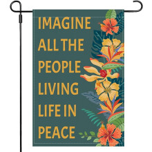 Double-Sided Garden Flag 12x18in Polyester Outdoor Decor