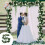 White Rose Artificial Garland 2.2m Silk Floral Vine 1