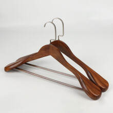 Wide Shoulder Wooden Coat Hanger – Solid Wood, Anti-Slip,