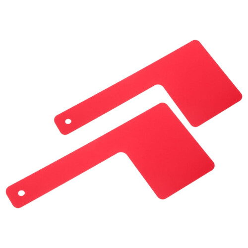Red Acrylic Mailbox Flag Replacement (2 Pack)