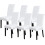 Stretch Dining Chair Covers Set of 6 – White, Machine 1