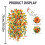 Artificial Hanging Mums Outdoor Fall Decor 2-Pack 3