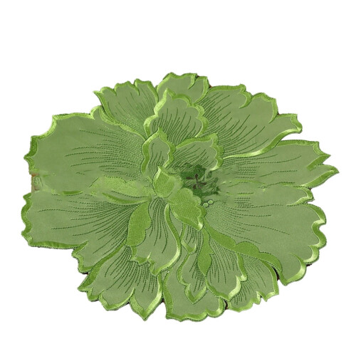 Set de table de cuisine en polyester, forme de fleur, 1 pièce 1