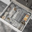 Flatware Organizer Tray with Retractable Partitions 5