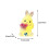 Easter Bunny Enamel Night Light Warm Yellow Glow 1pc 3