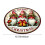 Christmas Round Carpet 40cm Polyester Holiday Mat 3