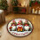 Christmas Round Carpet 40cm Polyester Holiday Mat 5