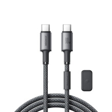 Joyroom USB-C-zu-USB-C-Kabel (480 Mbit/s) mit Magnethalterung, 60 W, 1,2 m - Grau