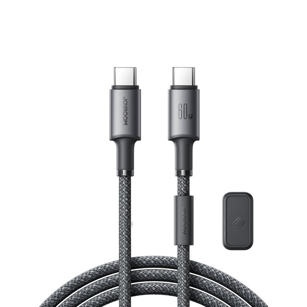 Joyroom S-A50 Unlimited Series 60W USB-C - USB-C Cable with Magnetic Organizer 12m - Gray - Bild 4