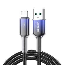 Joyroom USB-A auf Lightning-Kabel, Schnellladefunktion 3A, 1,2 m - Schwarz/Lila