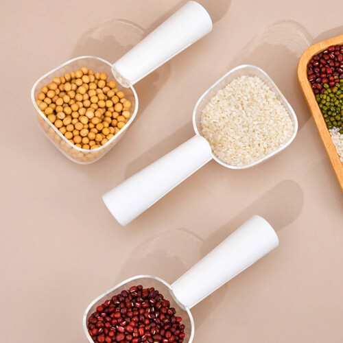 White ABS Rice Measuring Cup with Scale 1 Cup 1