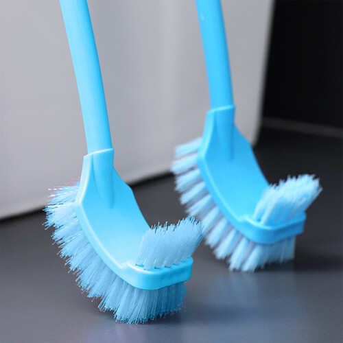 WC-Bürste mit Gummi- und Schlitzköpfen – Blau 2