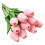 10pcs Realistic Artificial Tulips 34cm Light Pink 2