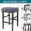 Rectangle Bar Stool Covers Set of 2 – Stretch Slipcover 4