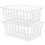 Wire Freezer Storage Basket – 28 x 21 x 12 cm, White 2
