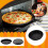 Linjieee large nonstick round griddle pan 12 inch 5