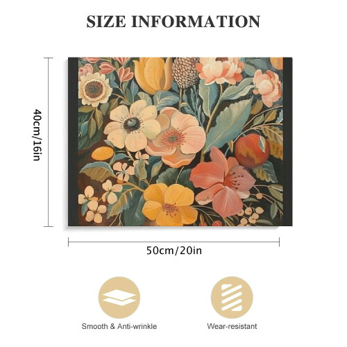 Boho Floral Wall Art Print 20x16in 2