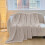 Polyester Waffle Jacquard Blanket Brown 100x150cm 5