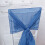 Royal Blue Chiffon Chair Sashes 10 Pack 4