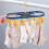 Étendoir à linge rétractable à 12 pinces avec crochet à 360 5