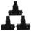 OUNONA Black Push Button Switch - 3 Pack, Self-Resetting, 4