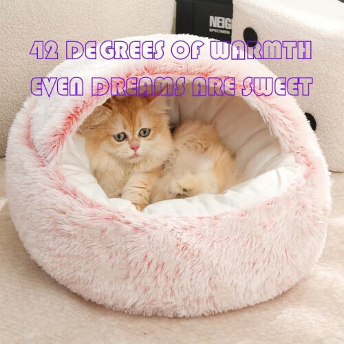 Lapcatz Nest Bed Λούτρινο Σπήλαιο για Μικρά Σκυλιά και Γάτες Πράσινο 1