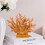 Orange Resin Coral Statue 5.8 in 2