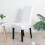 Stretch Dining Chair Covers Set of 6 – White, Machine 2