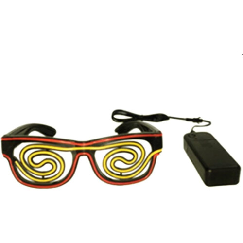 EL-Draht-Leuchtbrille mit Batteriepack – Verstellbare Passform 1