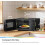 COMFEE' 20L Digital Microwave Oven, 700W Compact Countertop Microwave with Inverter 2