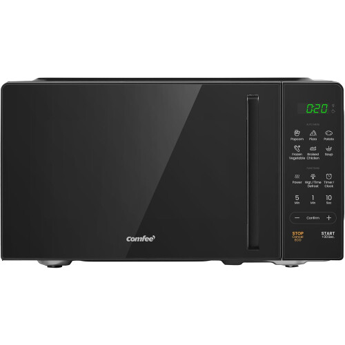 COMFEE' 20L Digital Microwave Oven, 700W Compact Countertop Microwave with Inverter