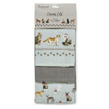 Cooksmart Curious Cats Tea Towel 3pk