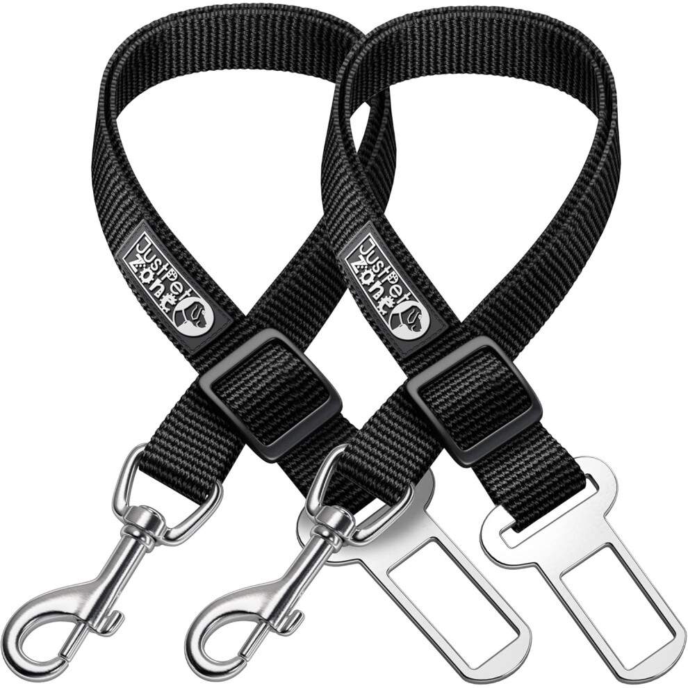 Adjustable Dog Safety Belt For Car-Dog Seat Belt For Car -Dog Car Harness | Pet Travel Accessories. (Black) Black