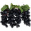 Uva nera artificiale realistica con tralci – 4 grappoli 1