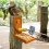 Wooden Squirrel and Bird Feeder with Tray 1