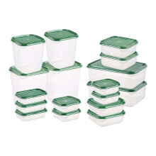17-Piece Airtight Food Storage Set – 460ml & 700ml Clear