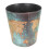 Vintage Map Leather Trash Can – 12 x 16 x 16.5 cm 1