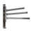 Swivel Towel Rack 4-Arm 180 Rotating Wall Mounted Grey 1