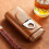 Θήκη πούρων από ανοιχτό καφέ δέρμα PU – Holds3Cigars 1