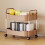 2-Tier Rolling Storage Cart Pink 39x35x22cm 1