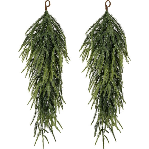 2pcs Artificial Pine Teardrop Swag 67cm