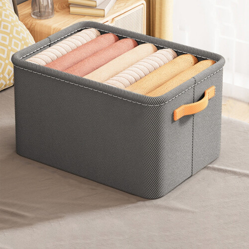 Non-Woven Fabric Storage Basket – Foldable with Handles