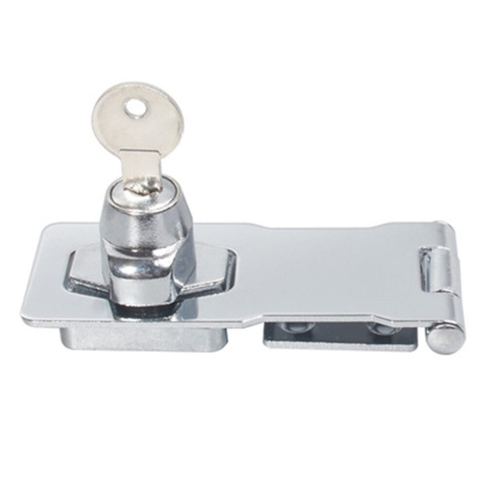 Keyed Hasp Lock Set With Twist Knob And 2 Keys 9181073940576
