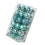 36pcs Ice Blue Christmas Tree Balls, 4cm Plastic Ornaments 1