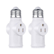 Adapter gniazda żarówki E26/E27 do bagnetu 2 szt.