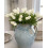 White Artificial Tulips Real-Touch PU 13.2in Bouquet 1
