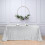 Silver Sequin Rectangular Tablecloth 90 x 156 in 1