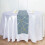 Geometric Polyester Table Runner Dusty Blue Gold 12 x 108 in 1