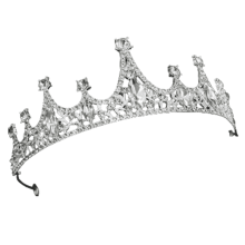 Diadema da principessa con strass di cristallo per donna – Leggero